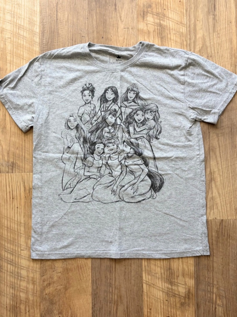 Disney Princess Pencil Sketch Graphic Tee